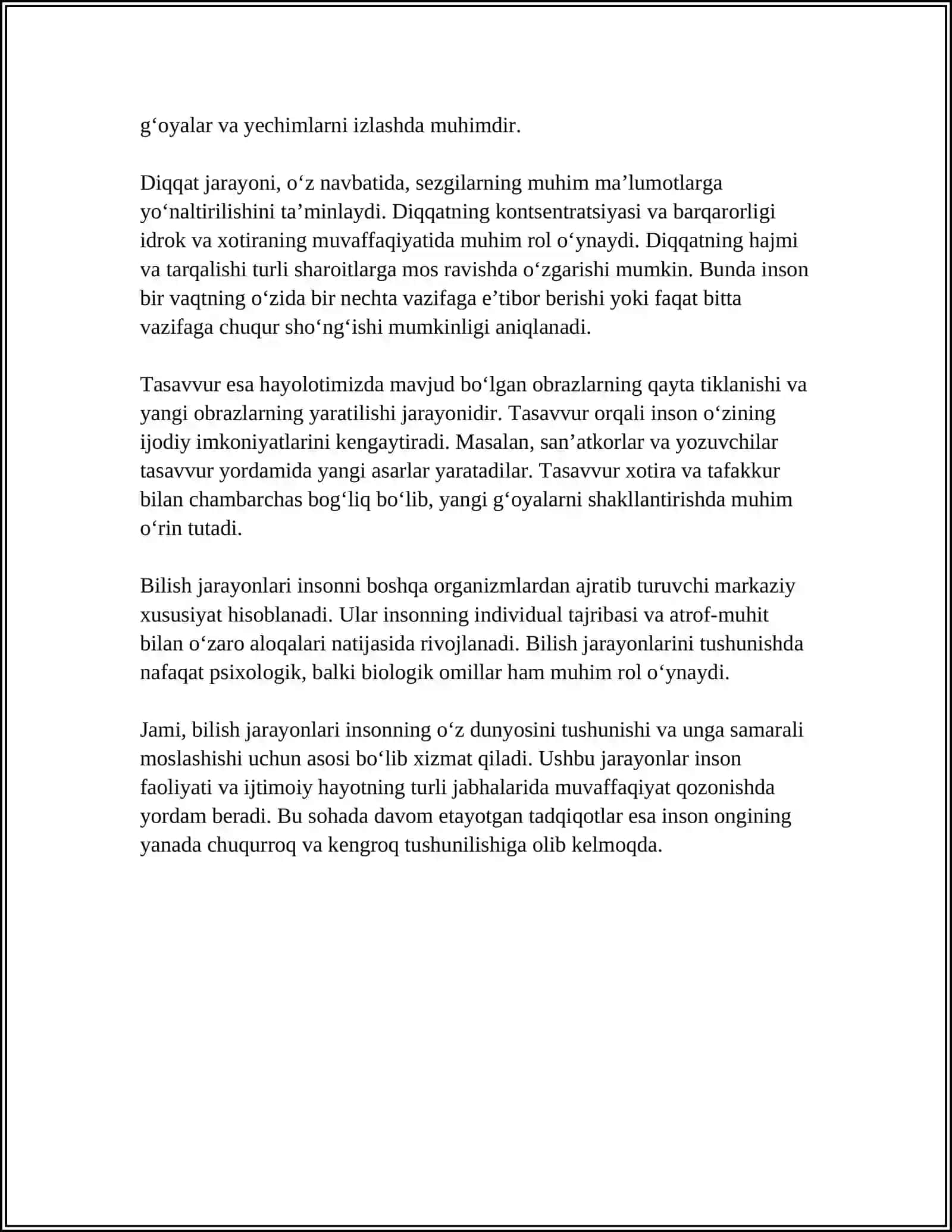 BILISH JARAYONLARI PSIXODIAGNOSTIKASI 4