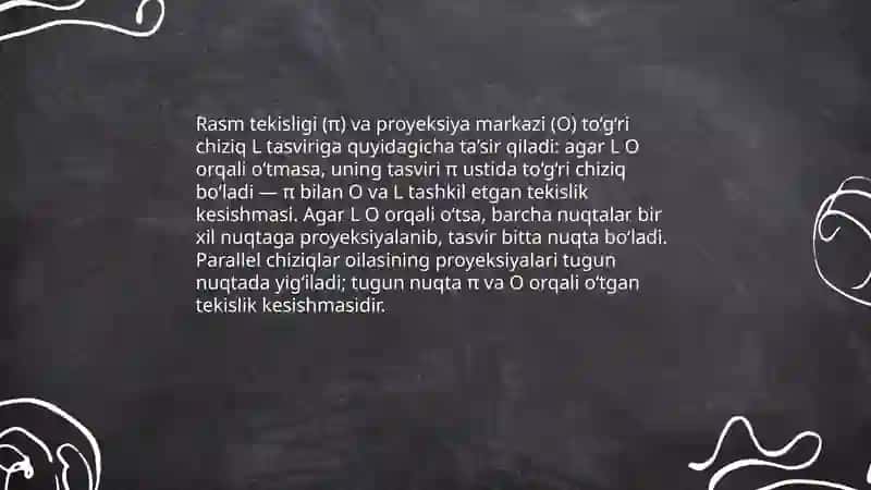To'g'ri chiziqlarning perspektivasi 4