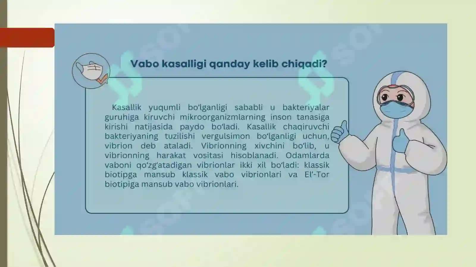 ICHAK BAKTERIAL YUQUMLİ KASALLİK QO'ZG'ATUVCHİLARİ (LERSİNİOZLAR, VABO QO'ZG'ATUVCHİSİ) 4