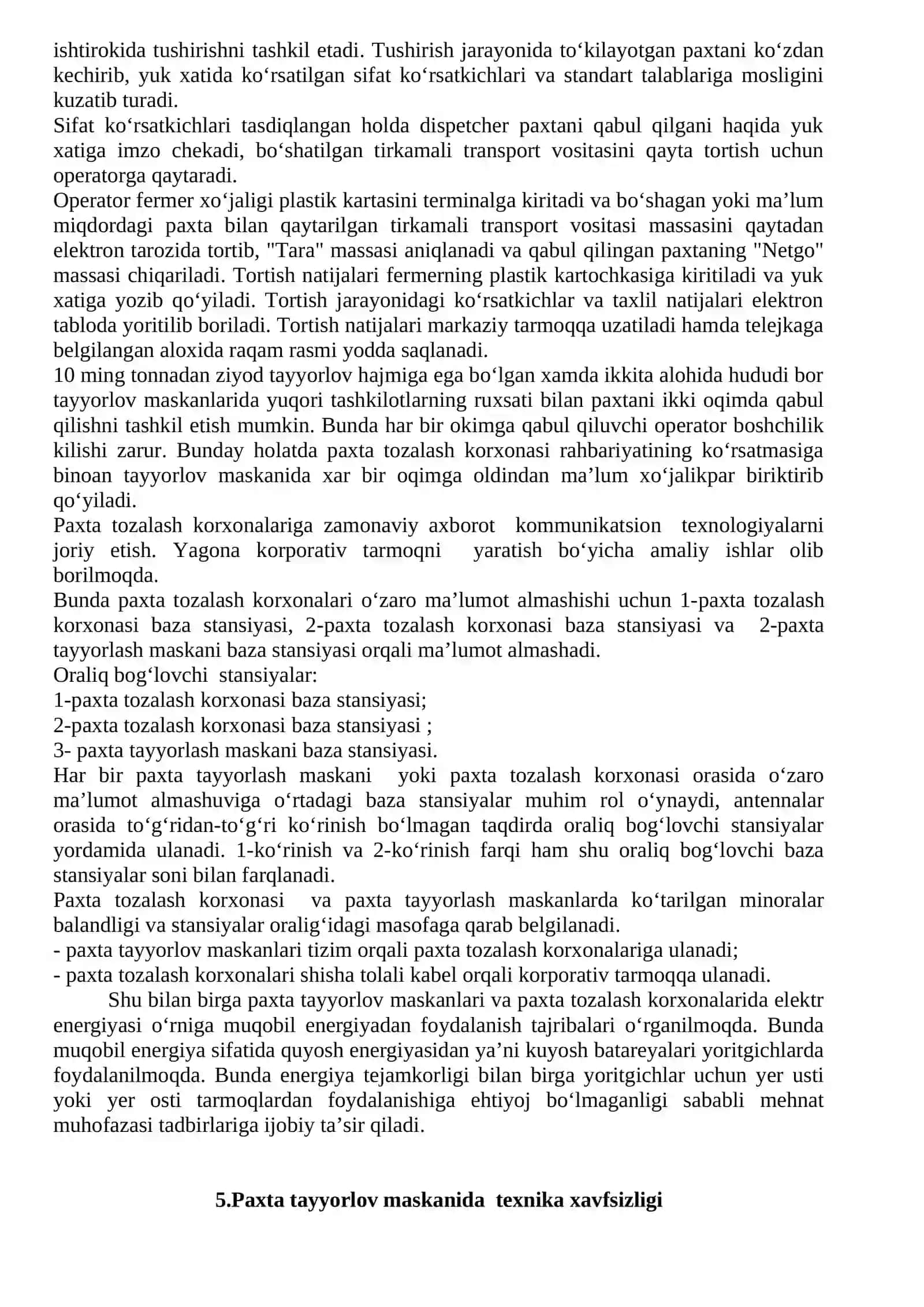 PAXTANI QABUL QILISH TARTIBI 4