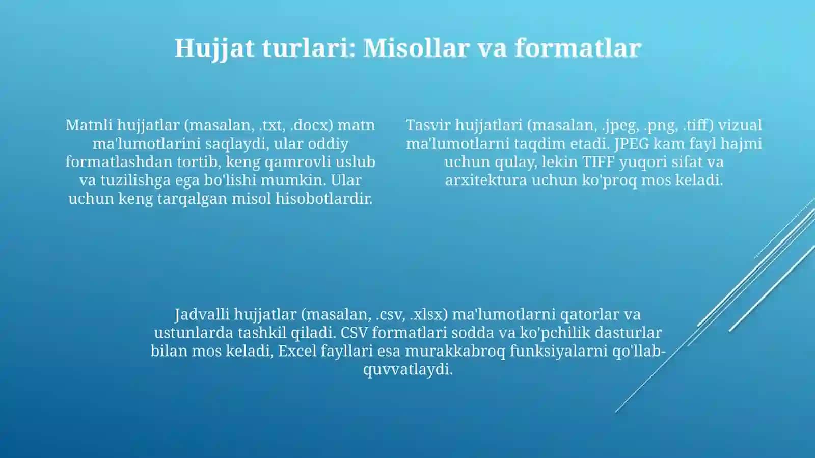 Hujjat turlari 4