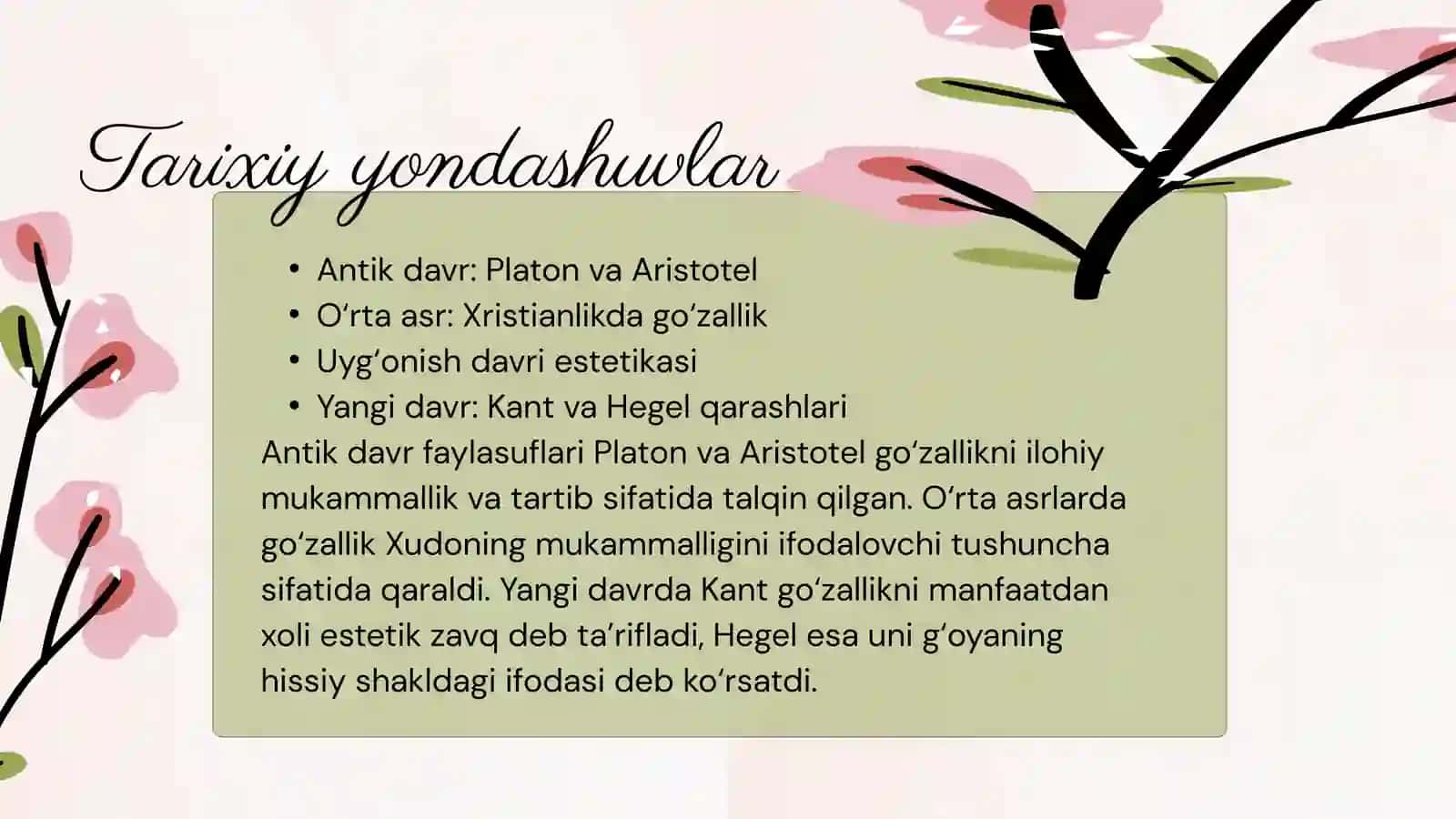 Go‘zallik tushunchasi 4