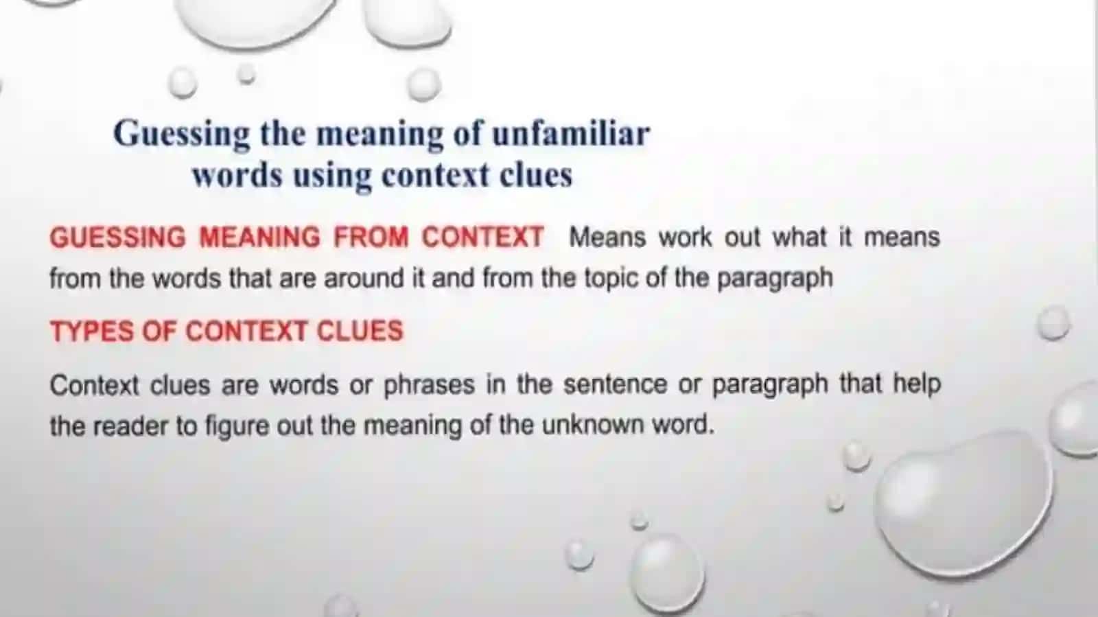 Vocabulary and skills development 4