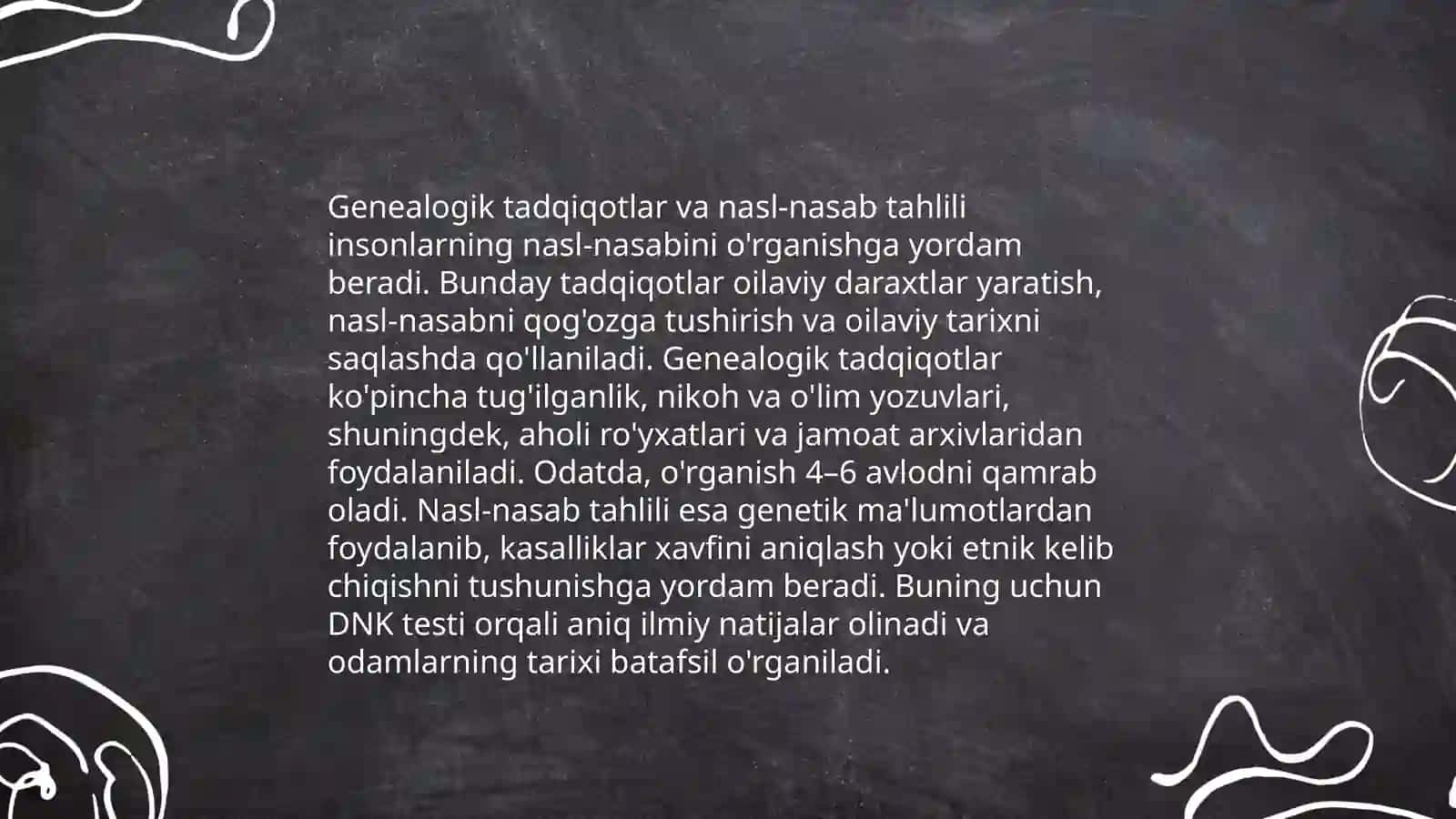 Odam genetikasining o’rganish usullari 4