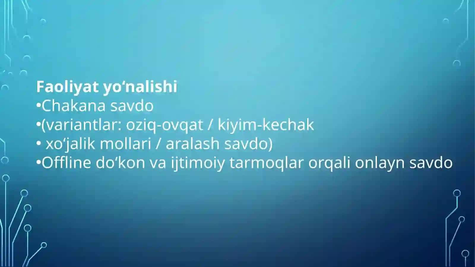 “SMART TRADE” savdo loyihasi 4