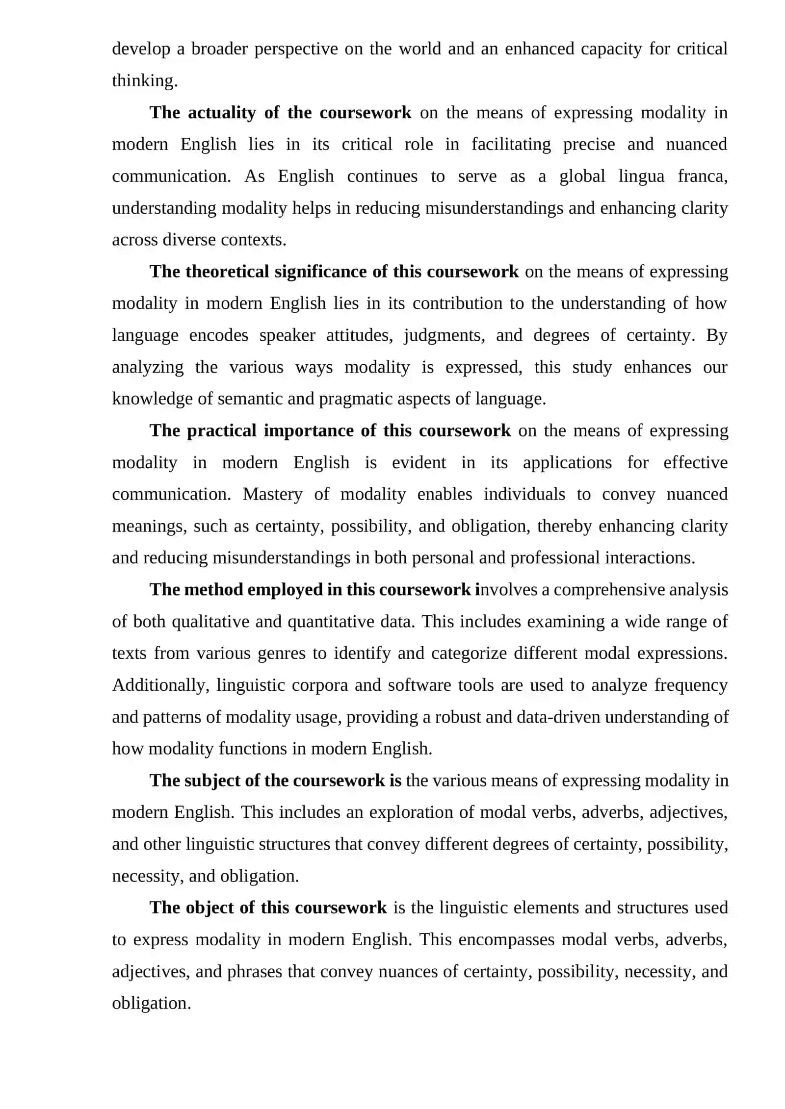 MEANS OF EXPRESSING MODALITY IN MODERN ENGLISH 4