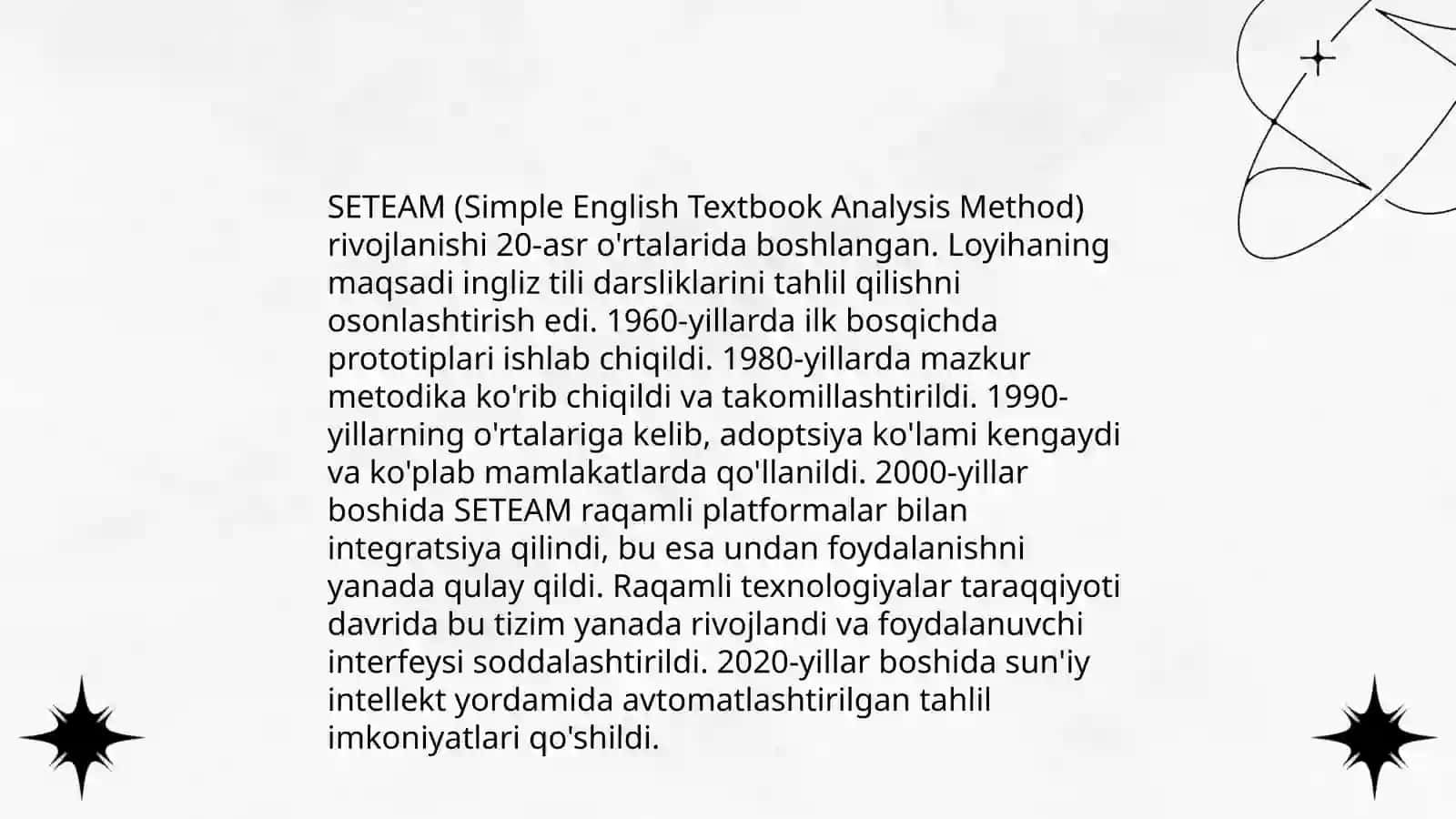 SETEAM VA SETEAMNI rivojlanishi 4