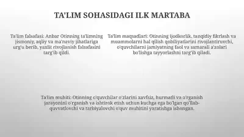 Anbar Otinning Pedagogik Fikrlari 4