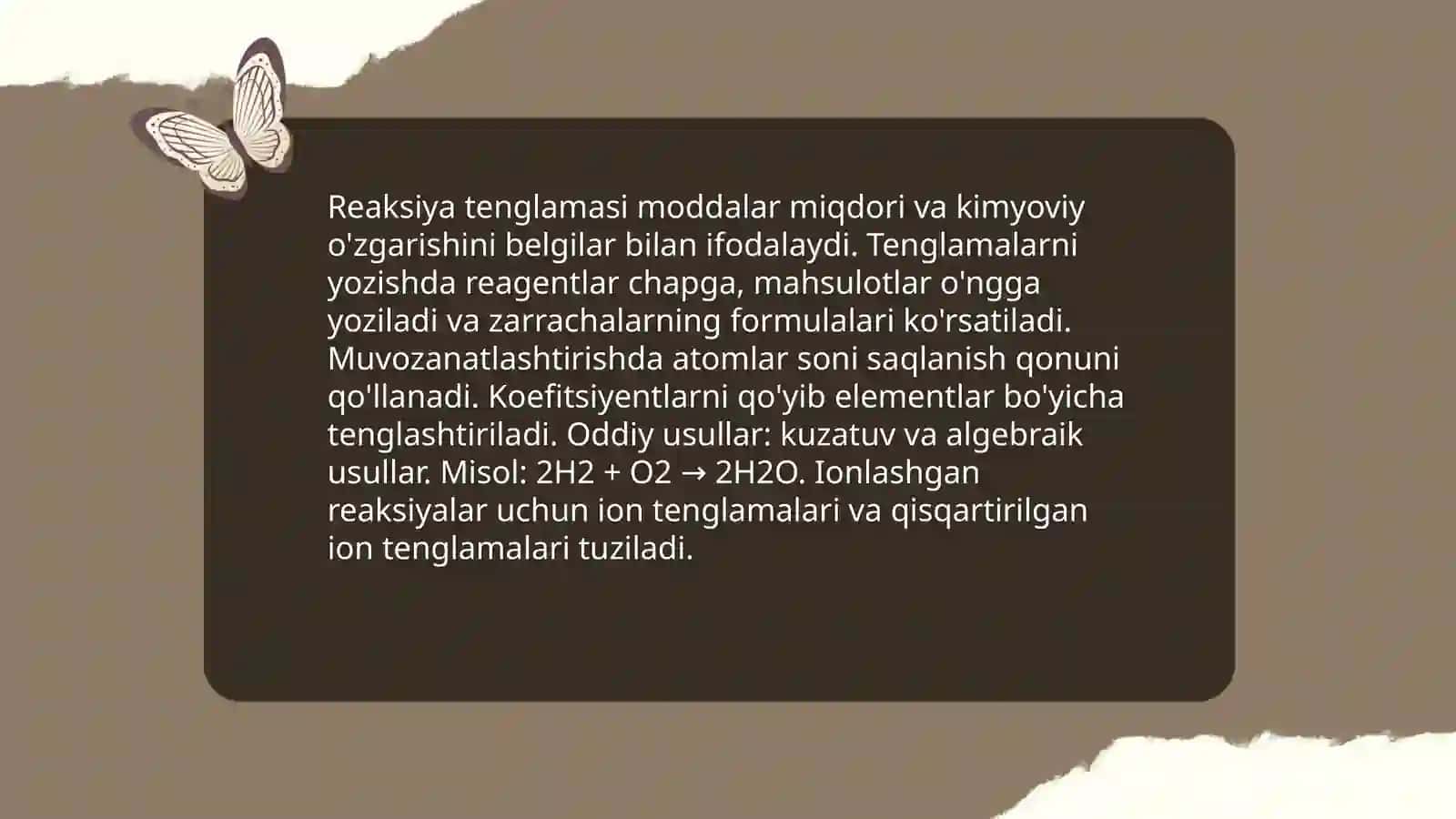 Kimyoviy reaksiyalar 4