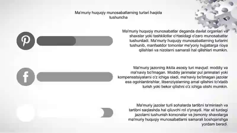 Ma'muriy jazo choralari va turlari. 4