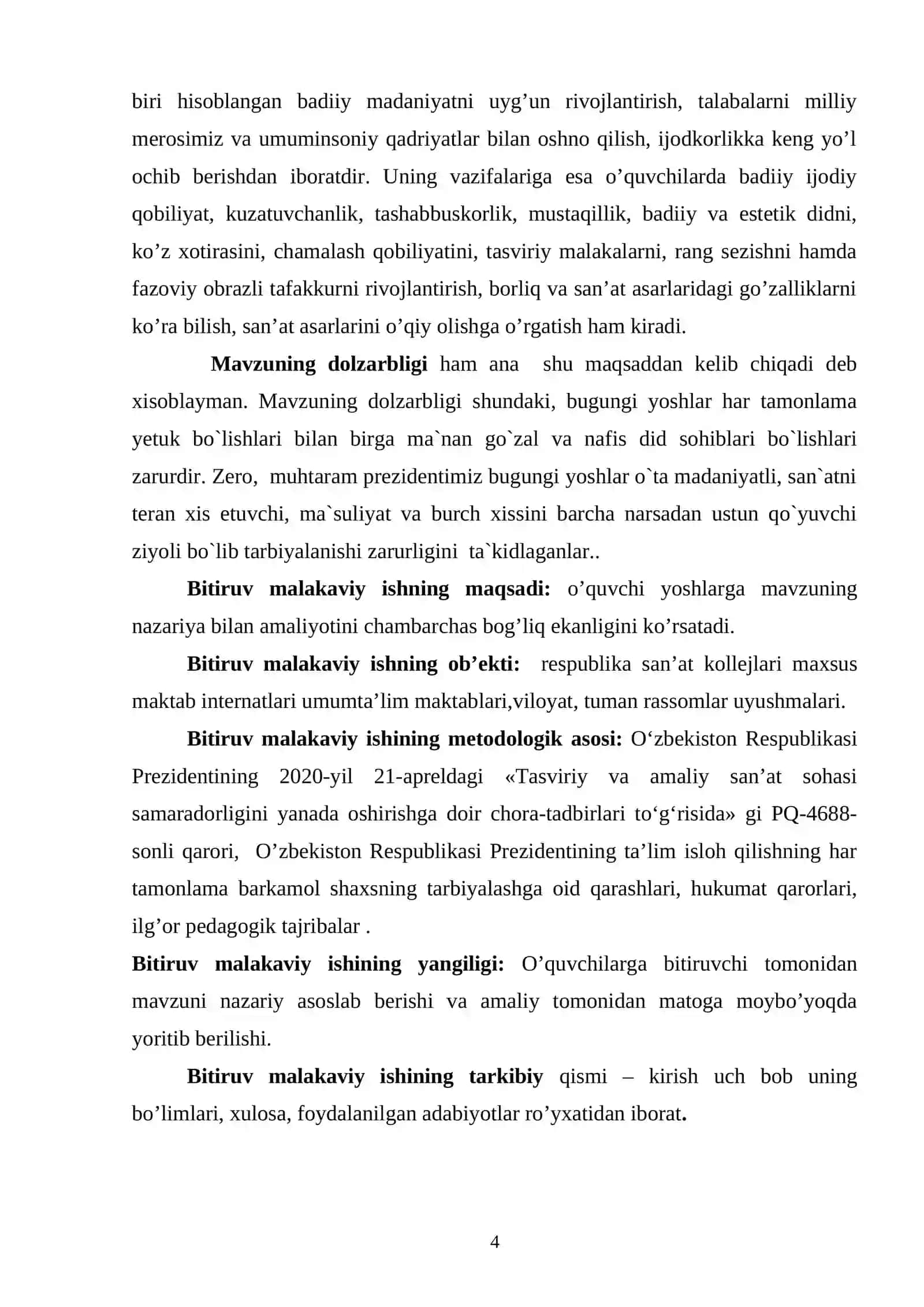 « MENING QISHLOG'IM KOMPAZITSIYASI » BITIRUV MALAKAVIY ISHI 4
