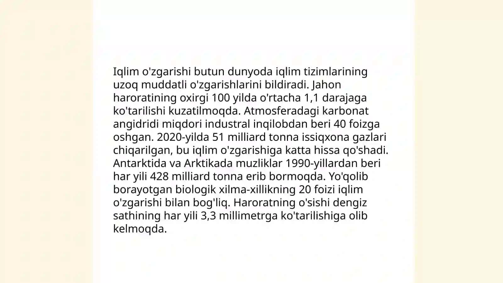 Ekologiyaning hozirgi zamon muammolari 4