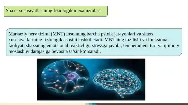 Shaxs xususiyatlarining fiziologik asoslari 4
