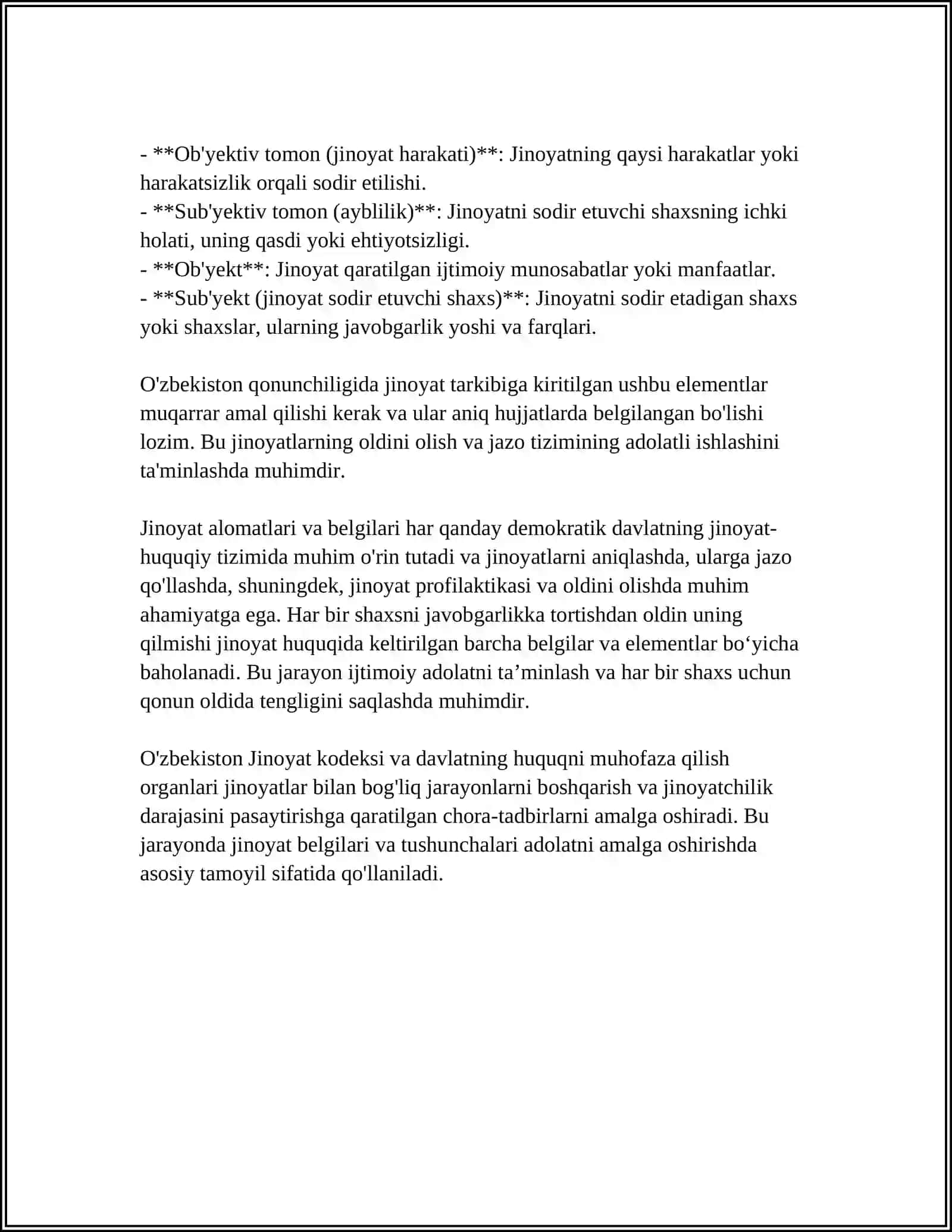 JINOYAT BELGILARI 4