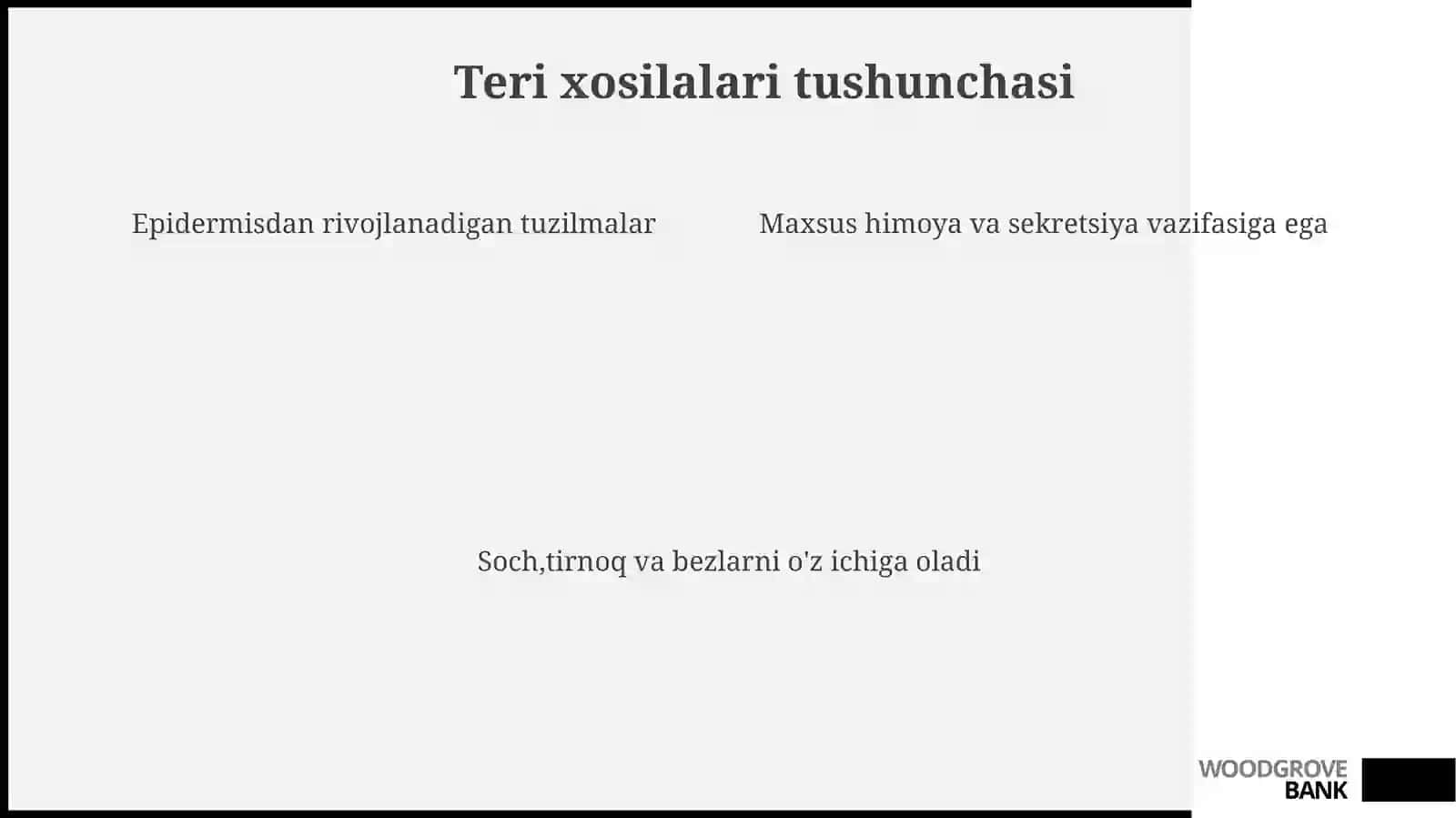 Teri xosilalari 4