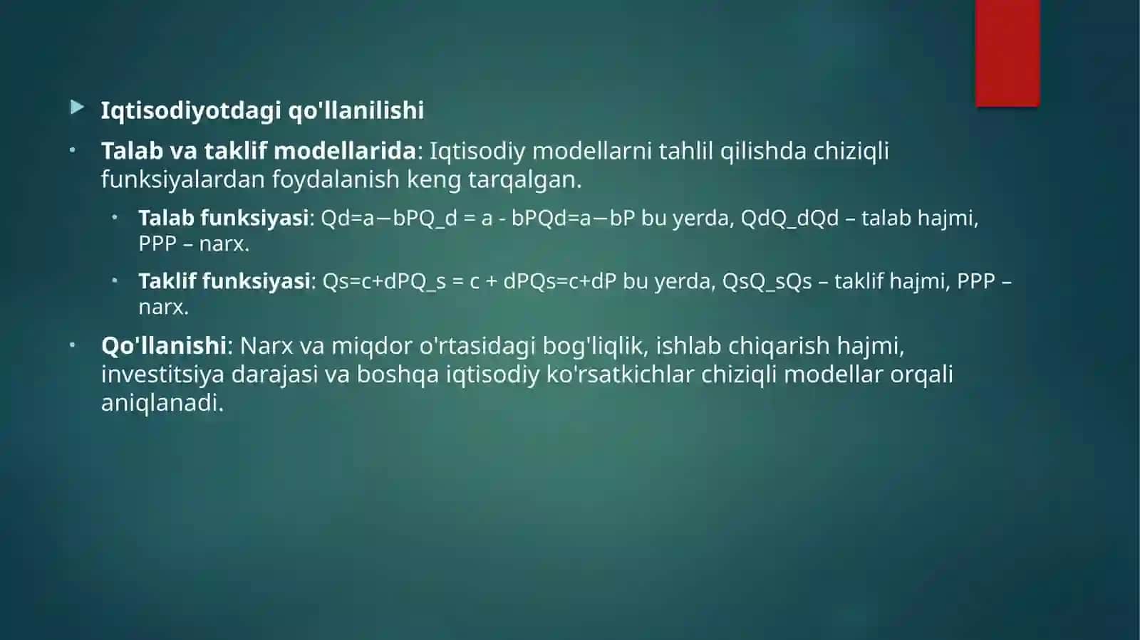 Iqtisodiyotdachiziqlimodellar 4