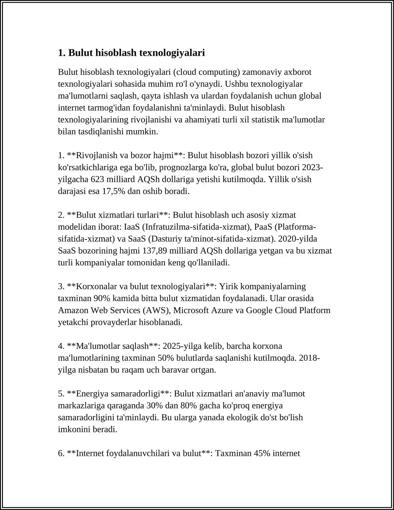 KOMPYUTERNING TEXNIK VA DASTURIY TA’MINOTLARINING ZAMONAVIY KOMPYUTER TEXNOLOGIYALARIDAN FOYDALANISHNING ASOSIY YО‘NALISHLARI 4