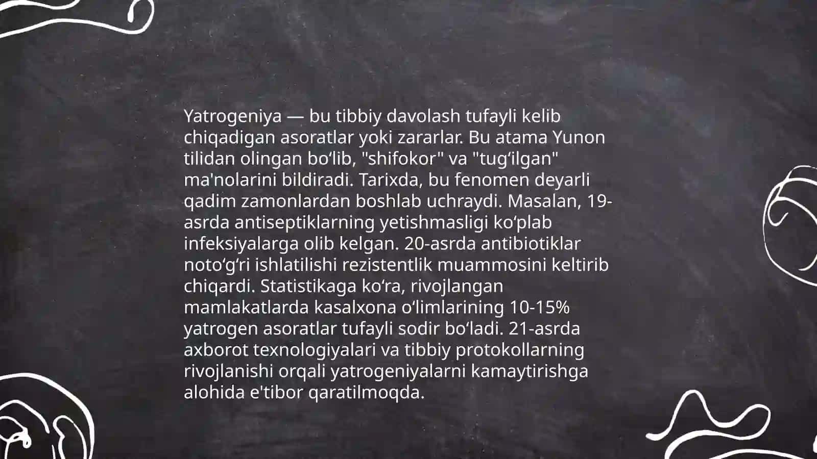 Tibbiy xatolar turlari 4