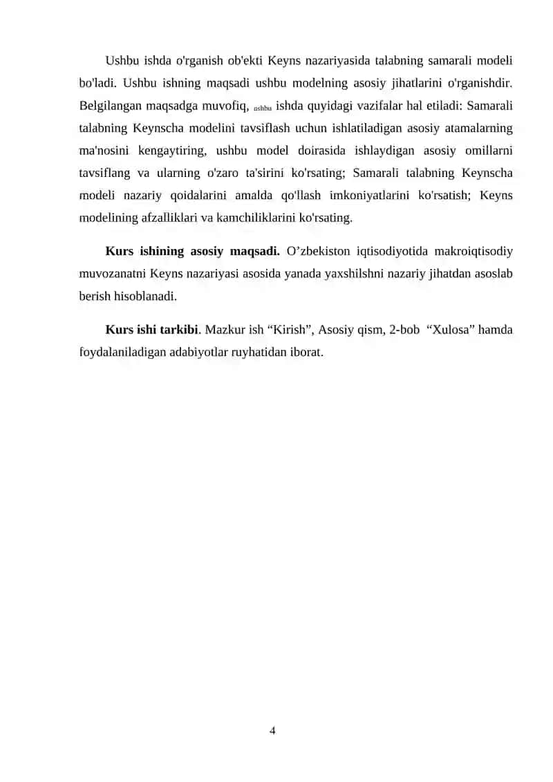 Keynsning makroiqtisodiy muvozanat modeli 4