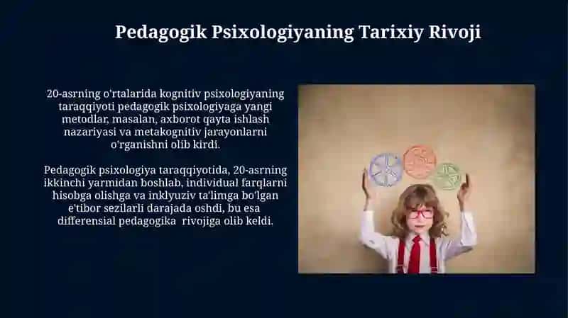 Yosh va pedagogik pisihaliyasi 4