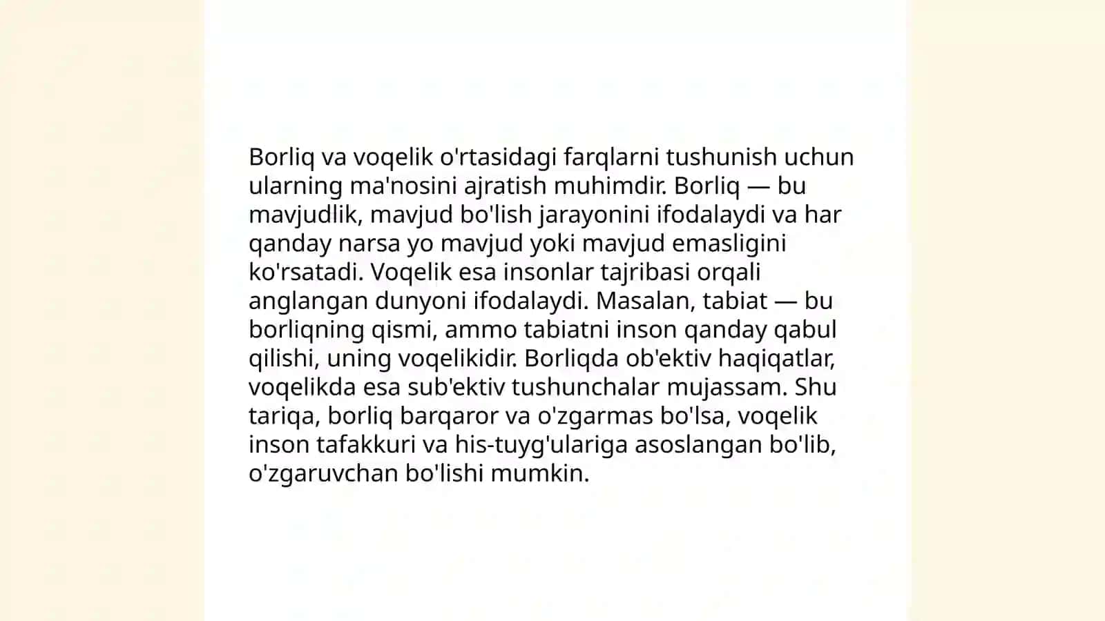 Borliq tushunchasi va uning mohiyati 4