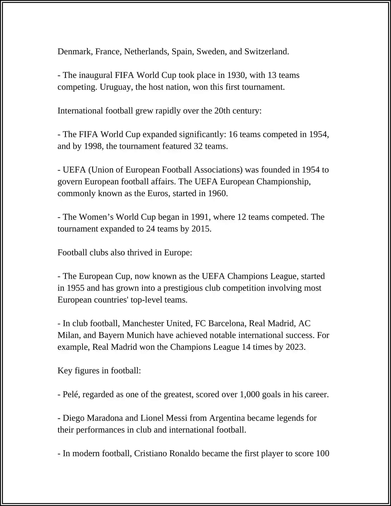 History of Football 4