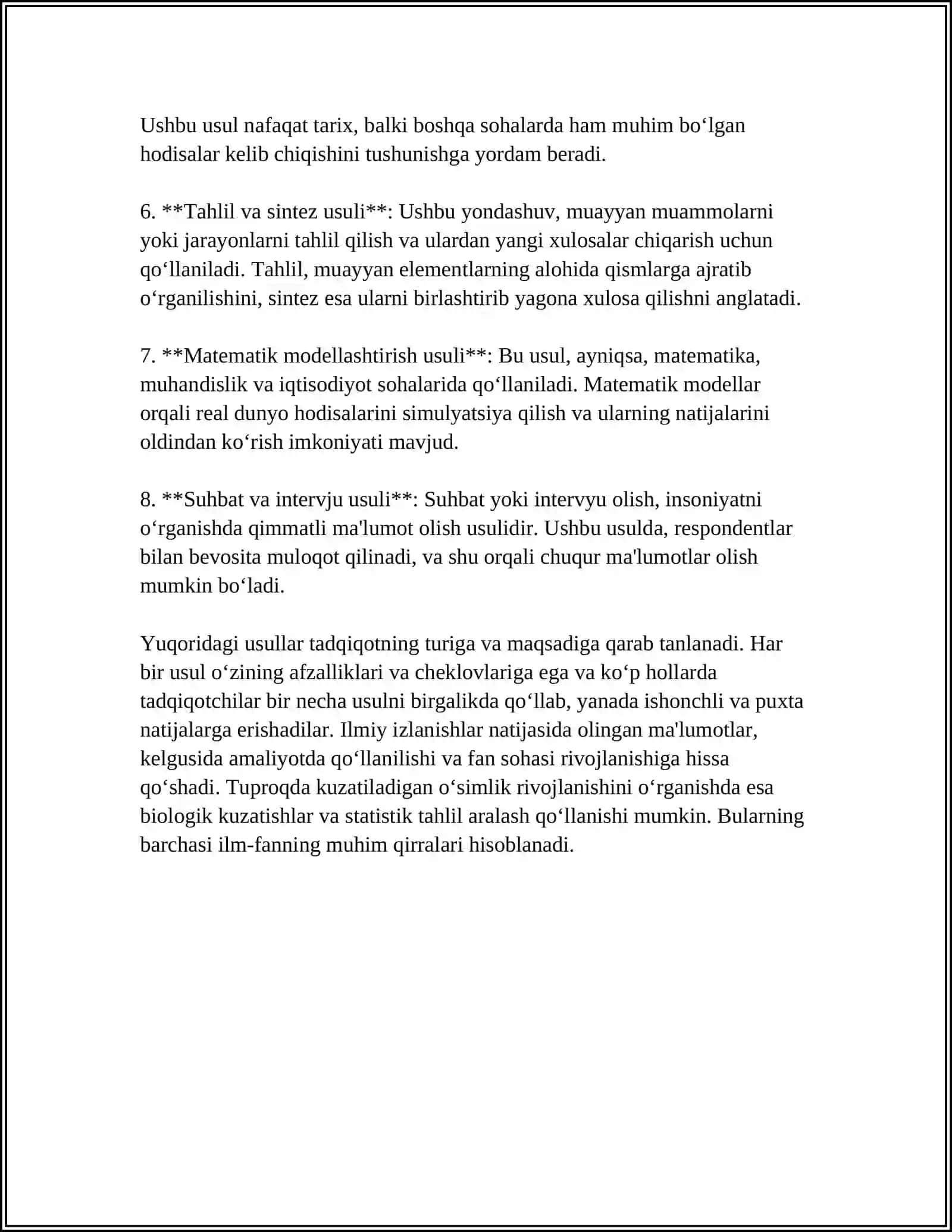ILMIY IZLANISHLAR METODLARI 4