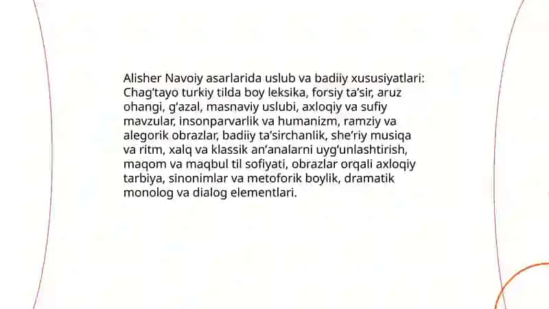 Alisher Navoiyning adabiyotshunoslik qarashlari 4