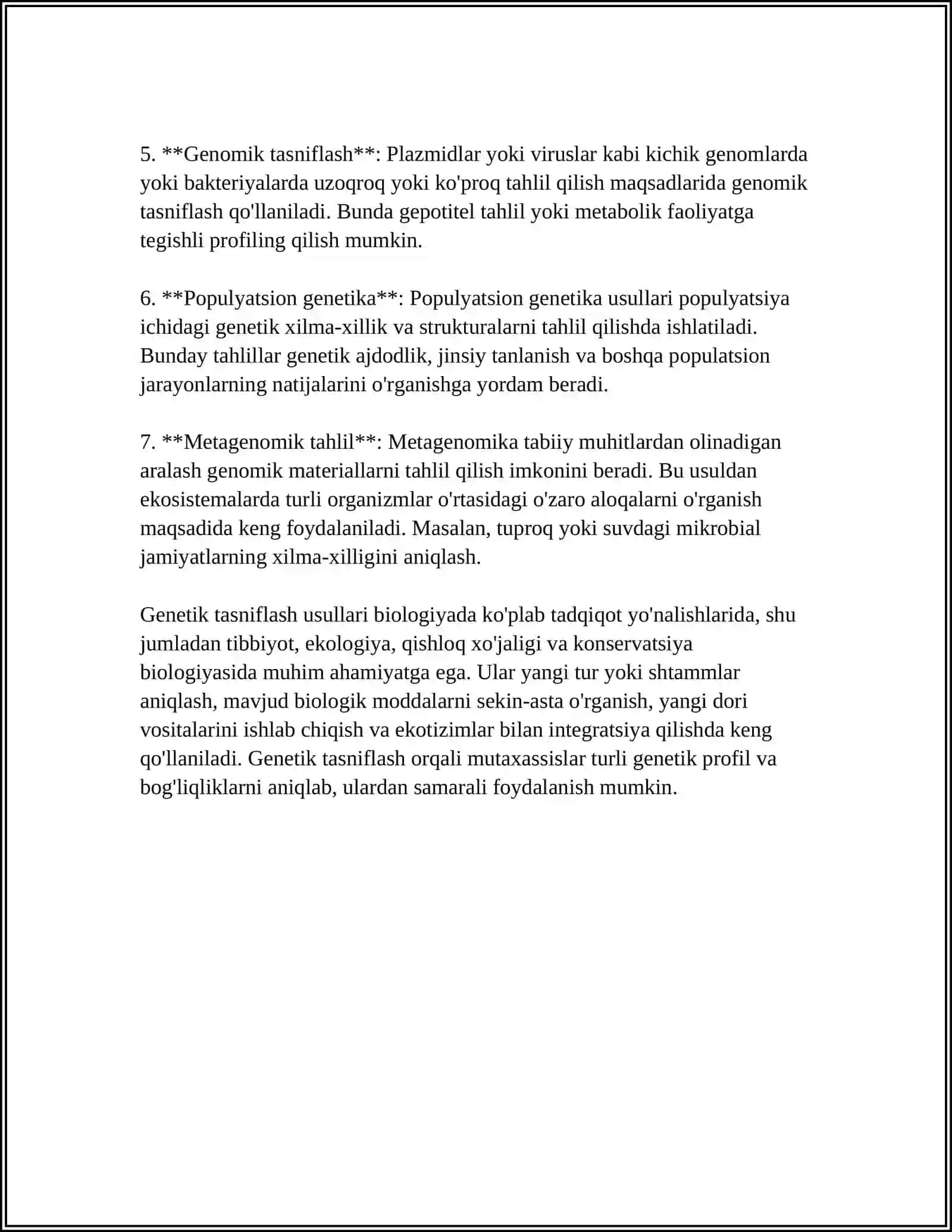TILLARNING GENETIK VA MORFOLOGIK TASNIFI 4