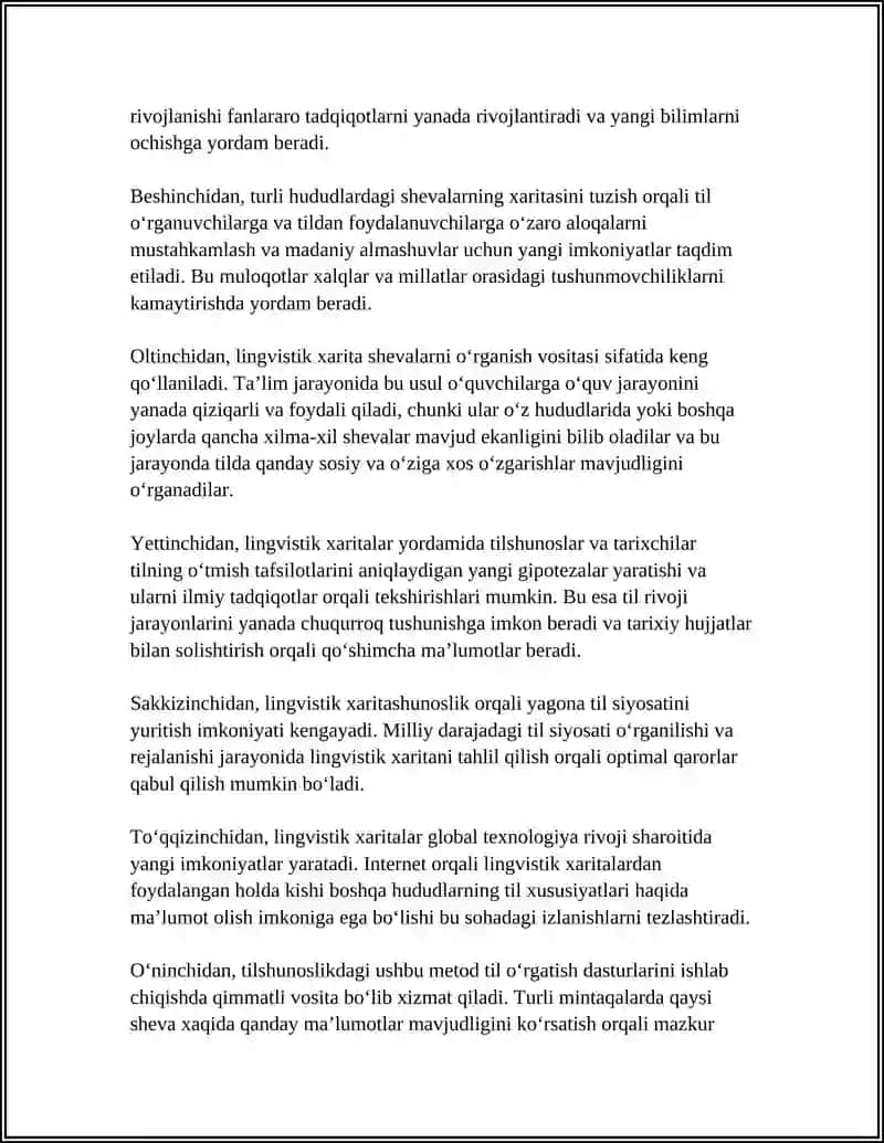 SHEVALARNING LINGVISTIK XARITASINI TUZISH 4