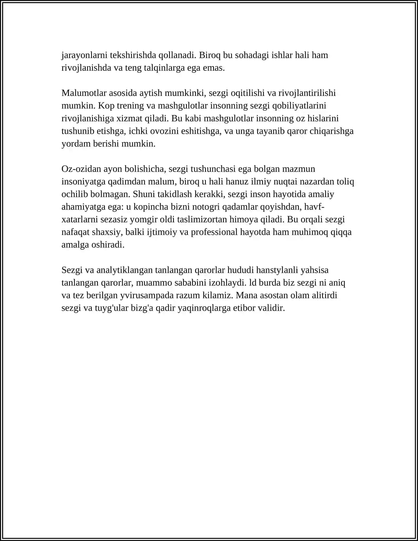 SEZGI TURLARI VA QONUNIYATLARI 4