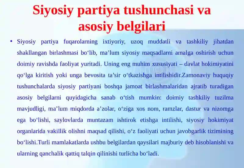 Siyosiy partiyalar faoliyatini takomillashtirish 4