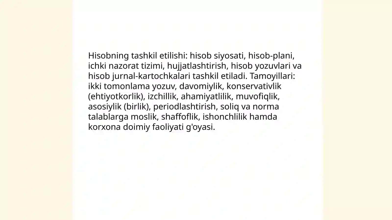 Biznes hisobi haqida tushuncha 4