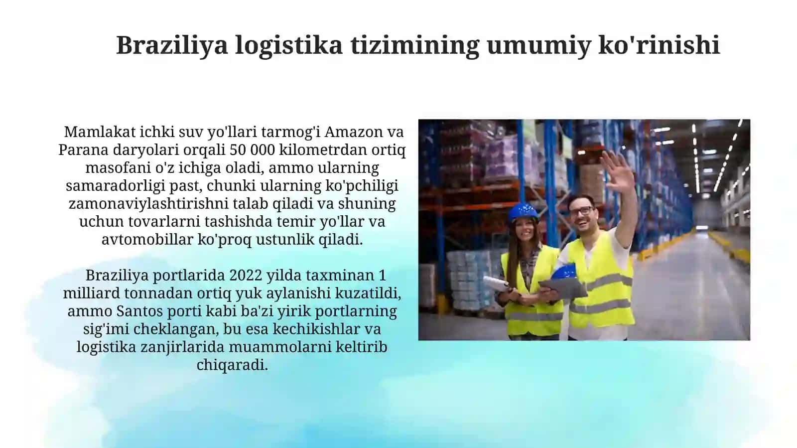 Braziliya logistikasi va logistika tizimi 4