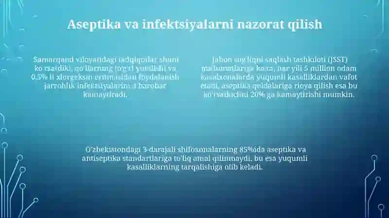 Aseptik va antiseptik tushunchasi 4