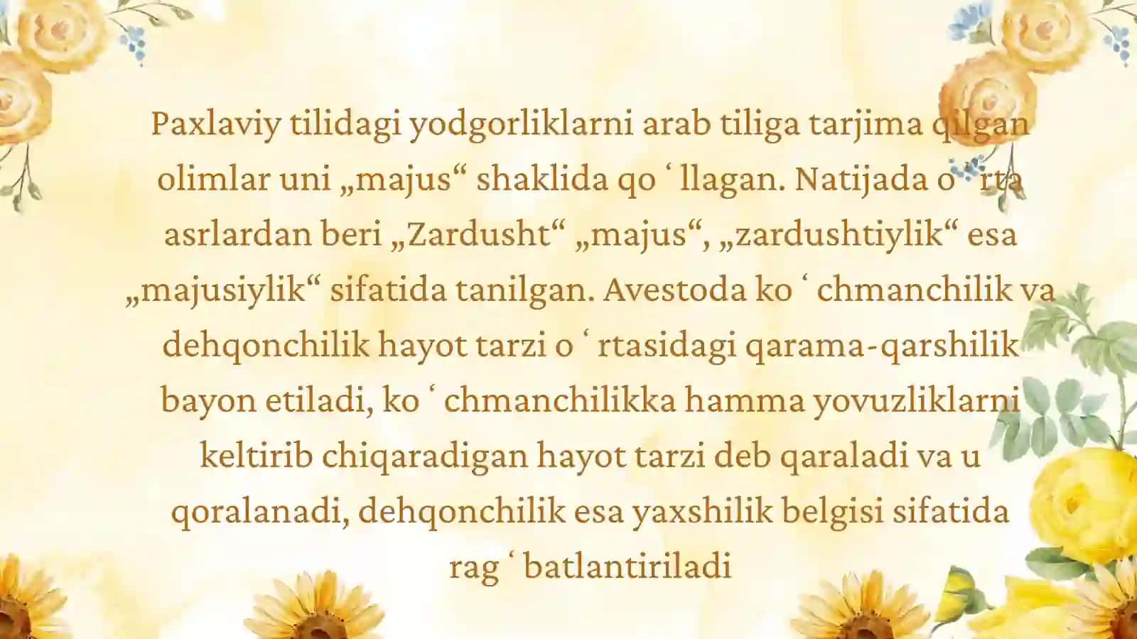 Zardushtiylik dinining vujudga kelishi 4