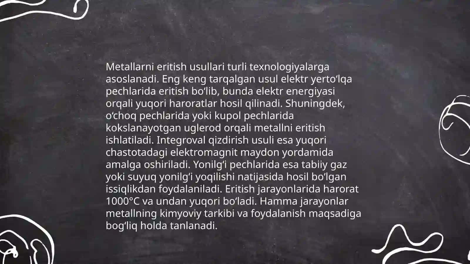 Metallmaslarning umumiy olinish usullari 4