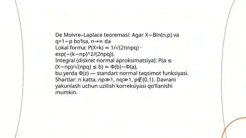 Markaziy limit teoremasi 4