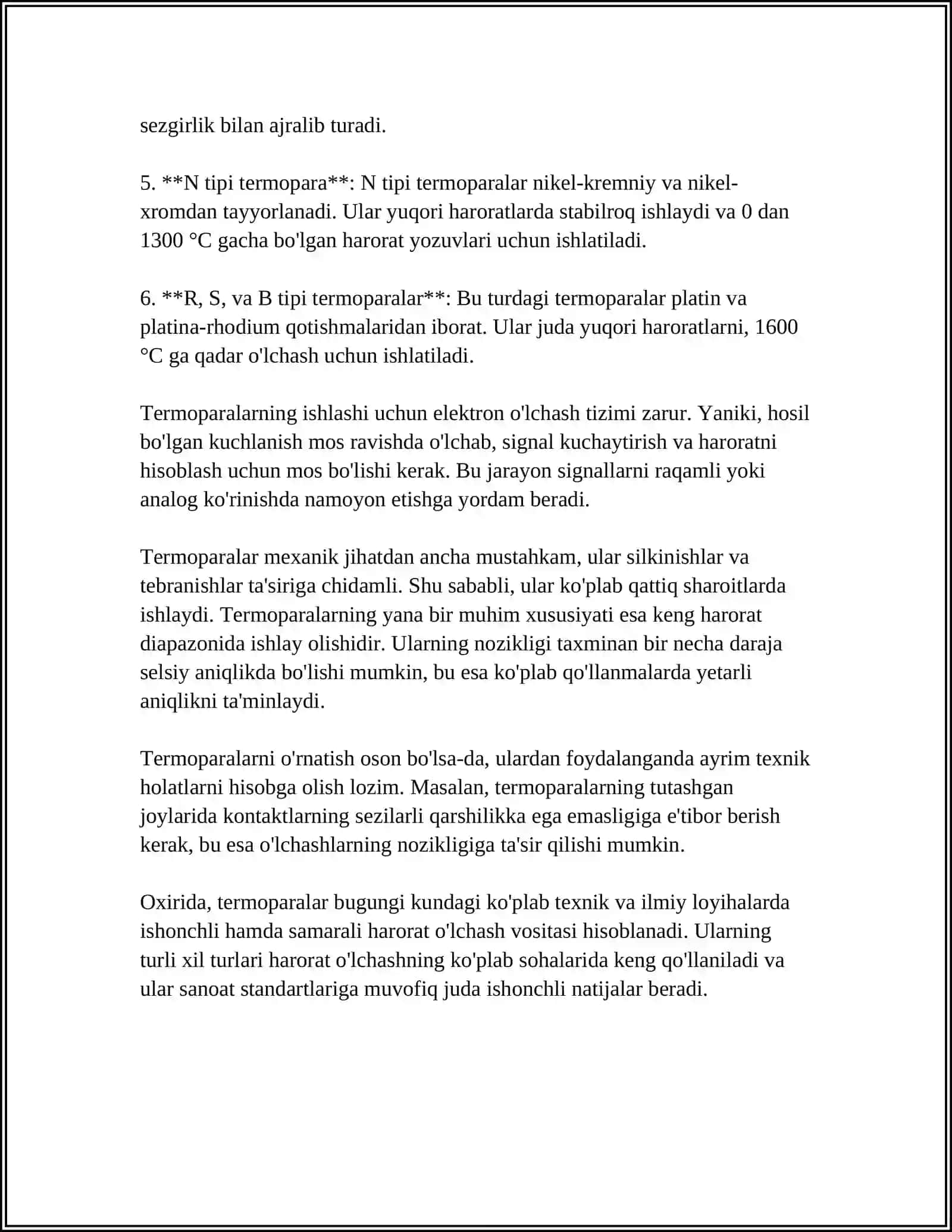 TERMOPARANI DARAJALASH 4