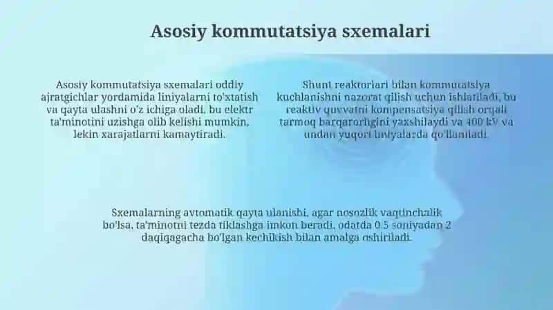 Elektr uzatish liniyalarining almashlab sxemalari 4