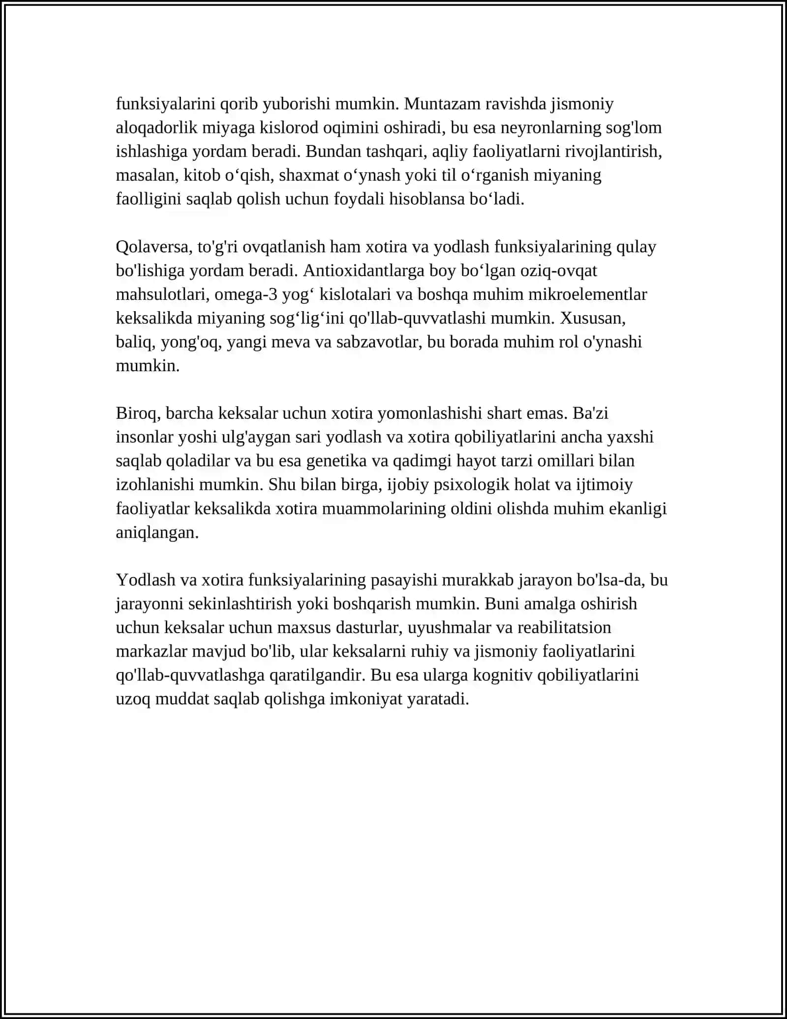 KEKSALIKDA PSIXAFIZIOLOGIK O'ZGARISHLAR 4