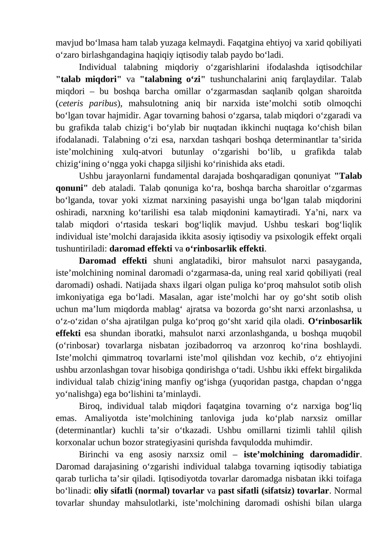 Individual va bozor talabi 4