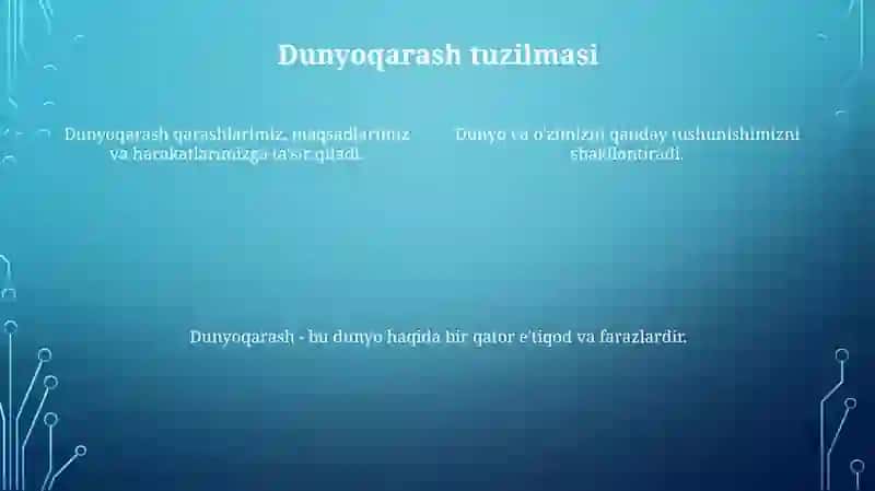Dunyoqarashning Mohiyati 4