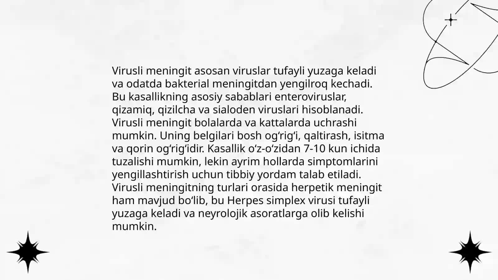Menenjit kasaligini kelib chiqish sabablari va asoratlari 4