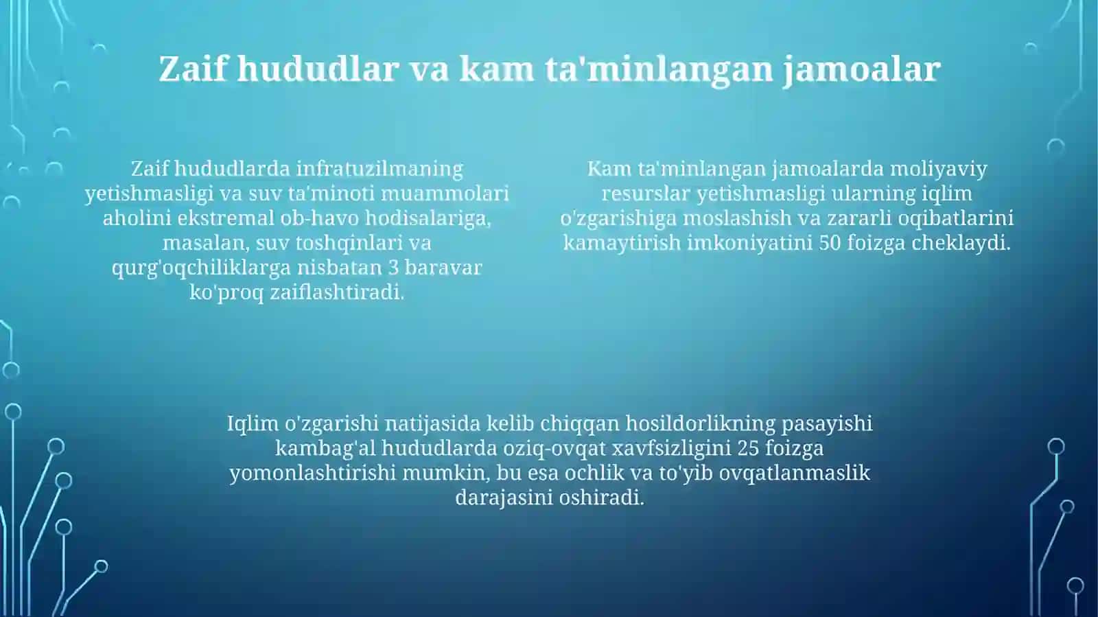 Iqlim o'zgarishi va global isish 4