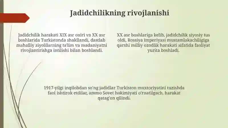 Jadidchilikning kelib chiqishi 4