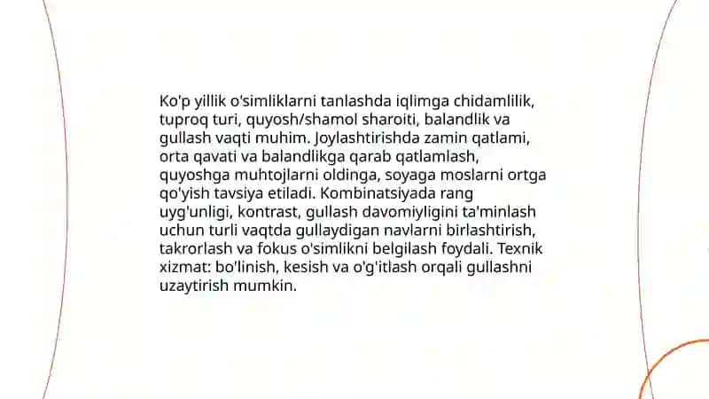Turli fasllarda gulzor tashkili 4