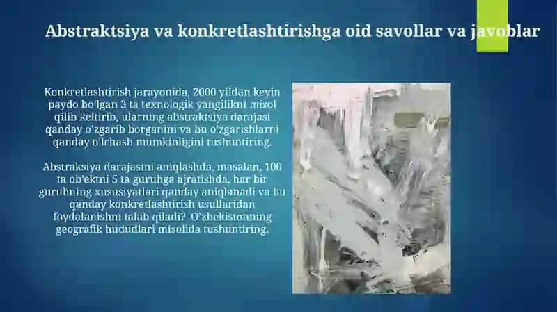 Abstraktsiyavakonkretizatsiya 4