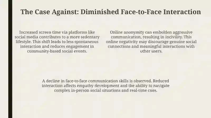 Technology's Impact: Diminishing or Enhancing Social Bonds? 4