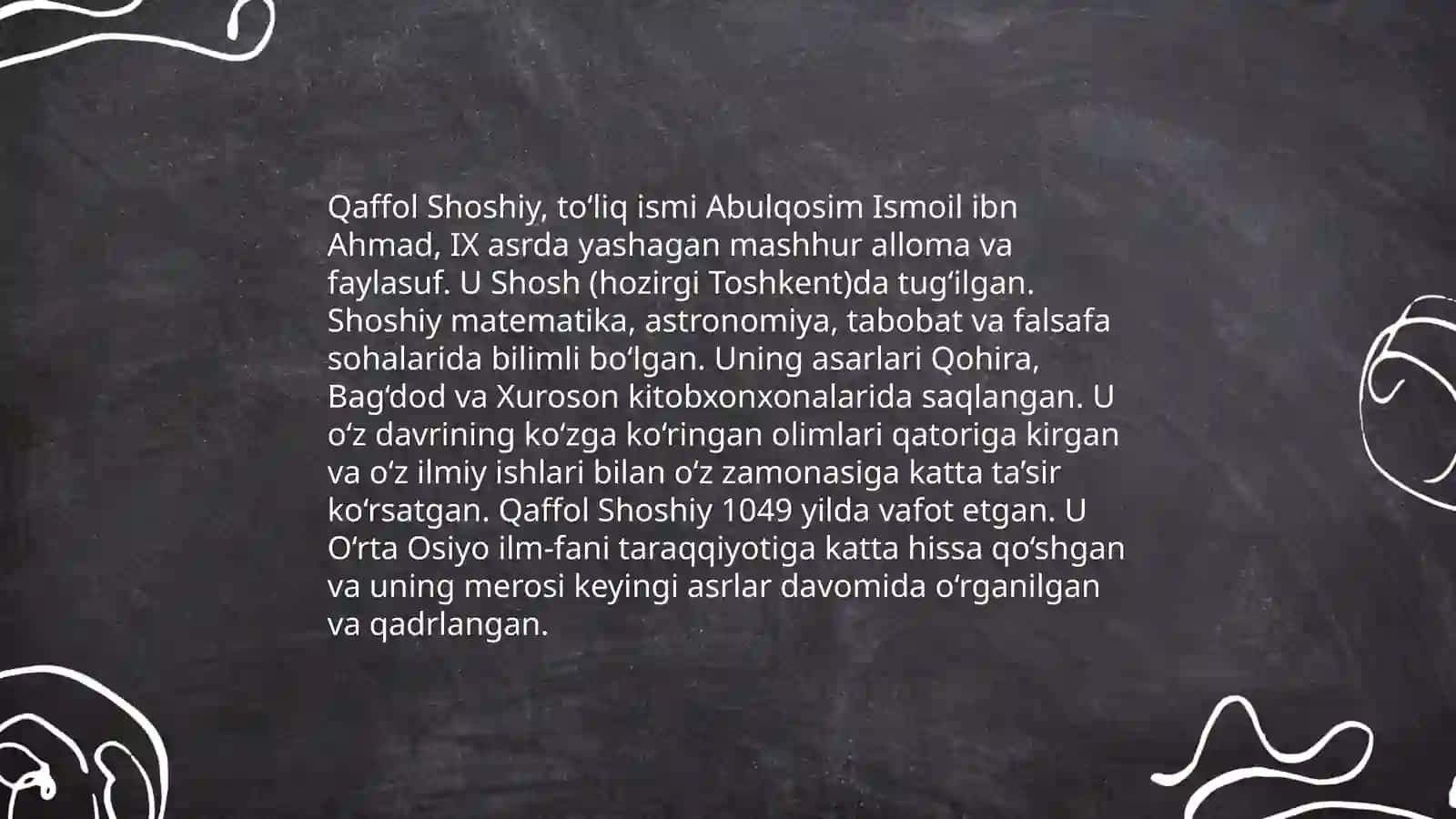 Qaffol Shoshiy ijodi va uning ahamiyati 4